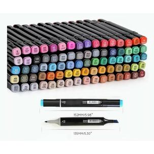 80 Plumones Doble Punta