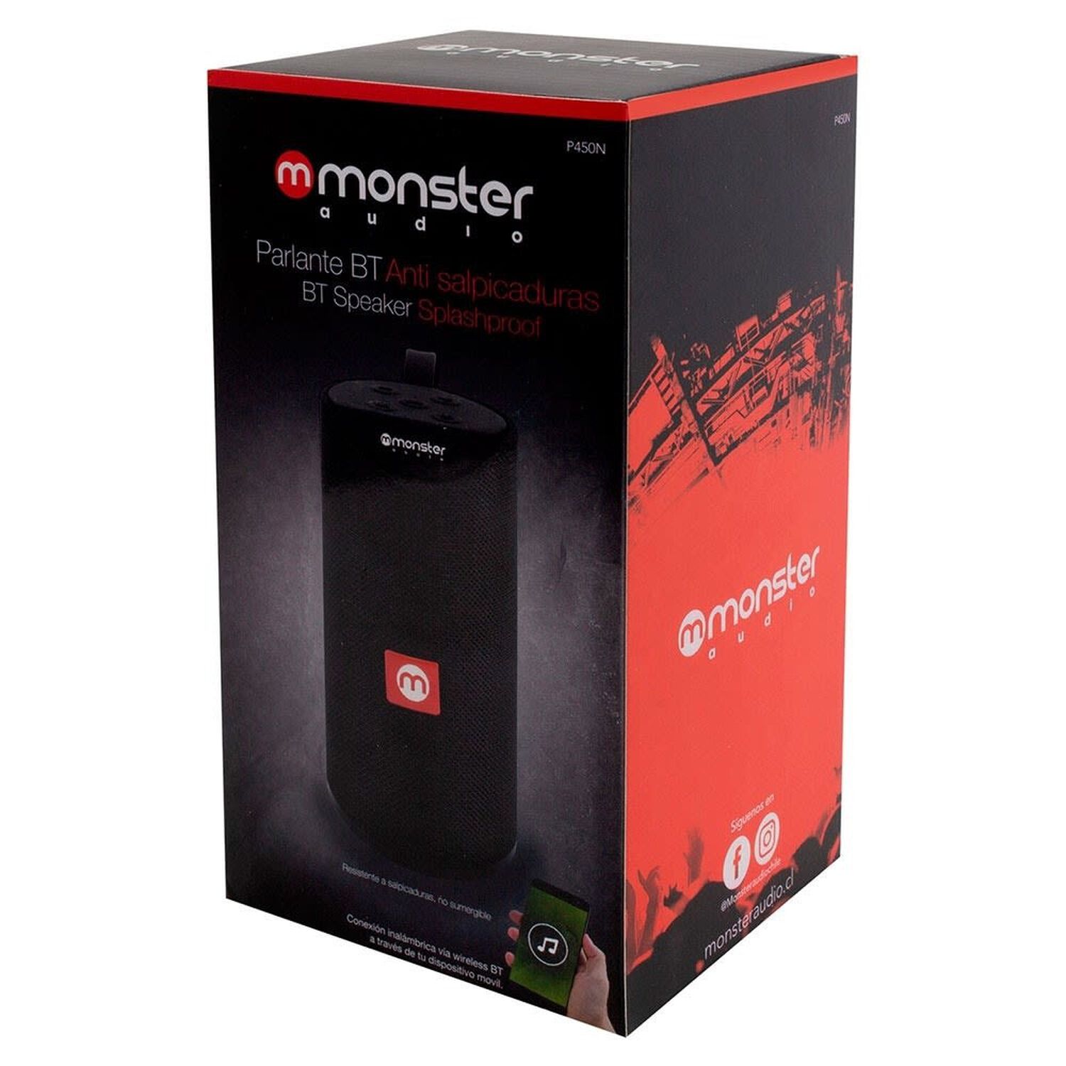 Parlante Port&aacute;til Bluetooth Waterproof Monster P450 Negro image number 8.0