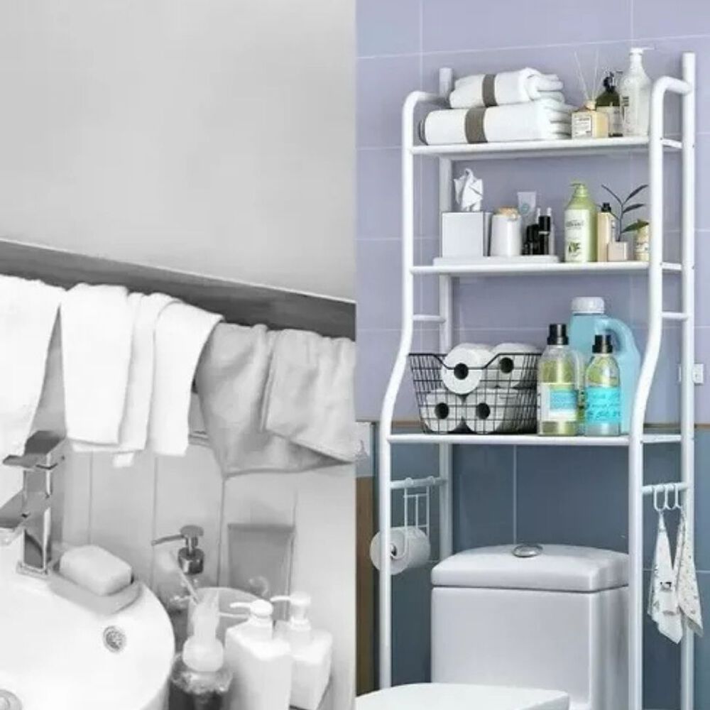 Organizador Estante Baño Armable Fácil 3 Niveles image number 4.0