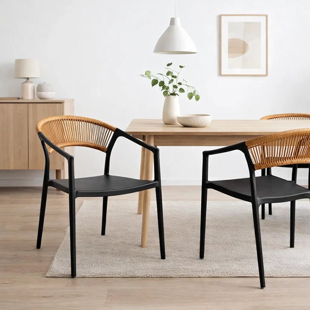 Silla Minimalista Rat&aacute;n Respaldo Curvo Verona image number 2.0