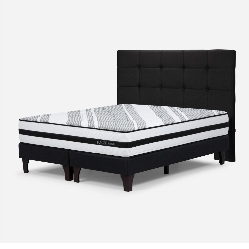Cama Europea Rosen Driven / 2 Plazas / Base Dividida + Respaldo image number 1.0