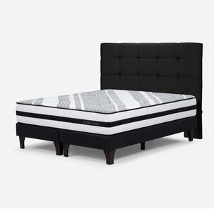 Cama Europea Rosen Driven / 2 Plazas / Base Dividida + Respaldo