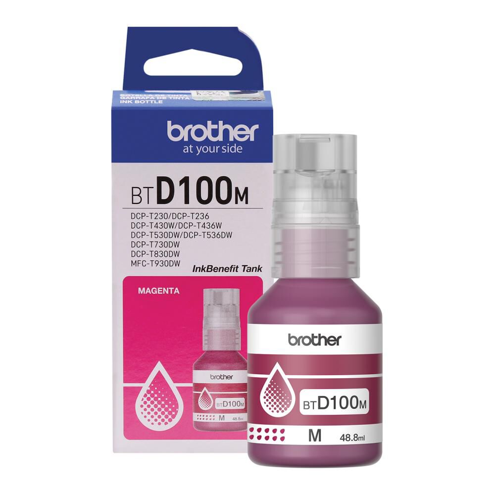 Tinta Brother BTD100M Magenta image number 0.0