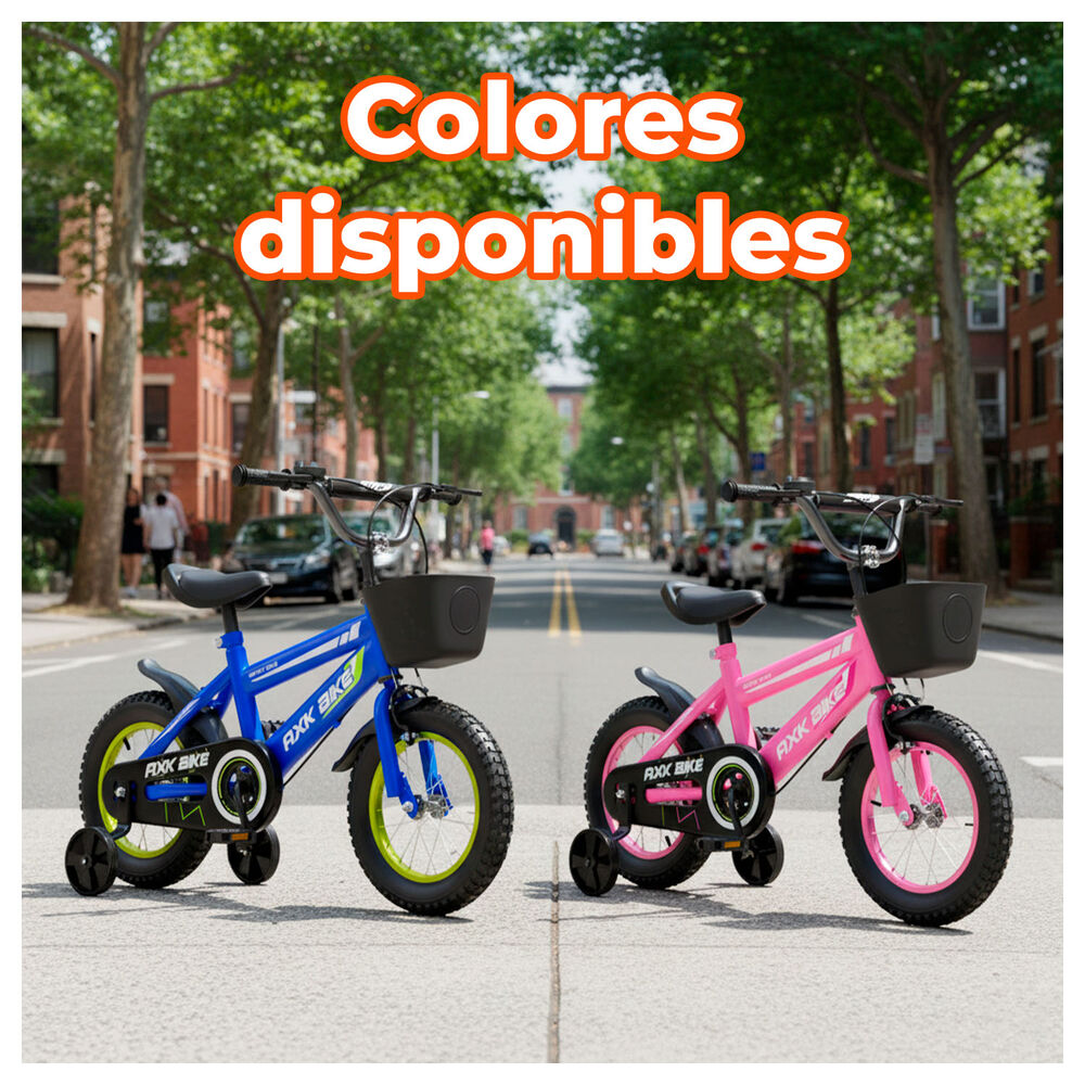 Bicicleta Aro 16 Infantil Con Ruedas Auxiliares Y Canasto image number 2.0