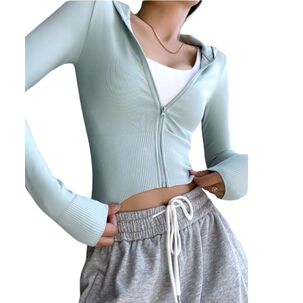 Poleron Manga Larga Con Capucha