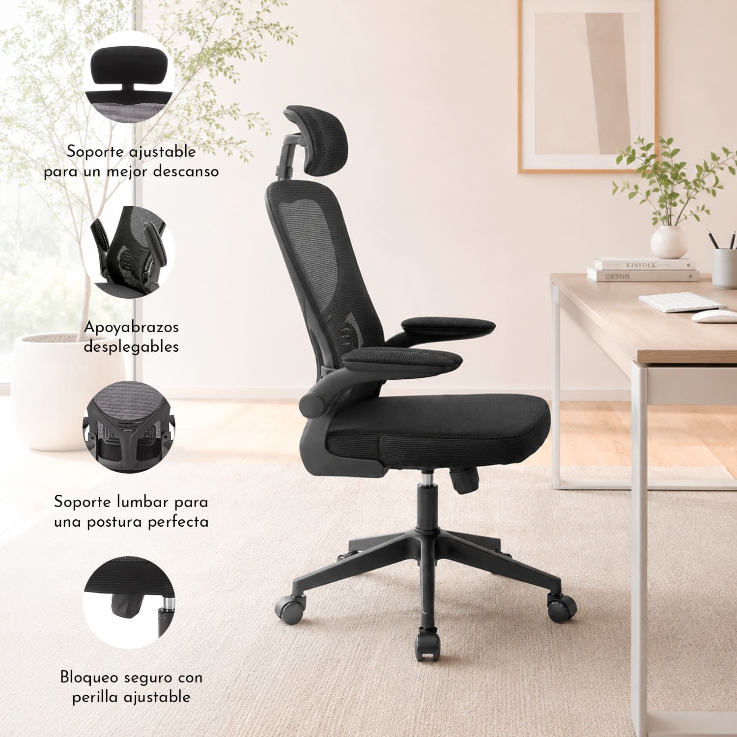 Silla De Escritorio Posture Executive - Negro image number 4.0