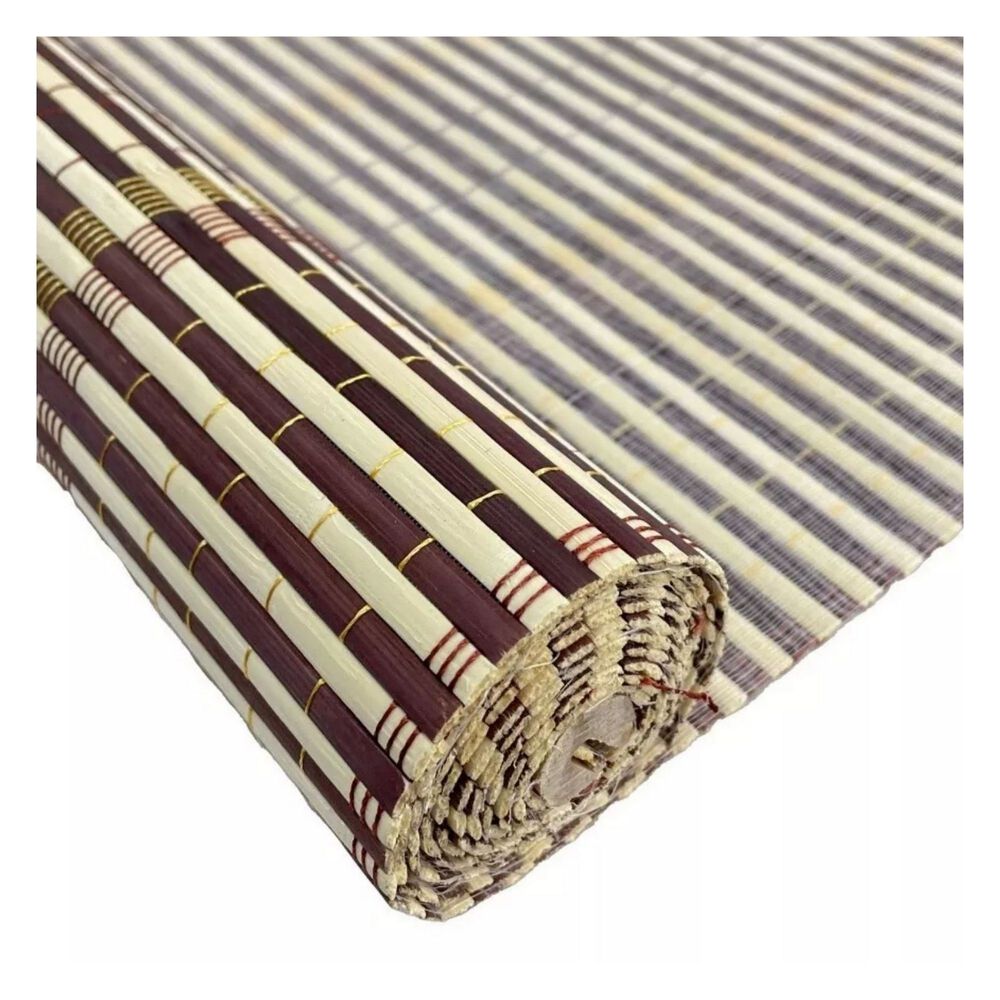 Cortina Persiana Roller Enrollable Bamb&uacute; Chocolate 120x180 Cm image number 2.0