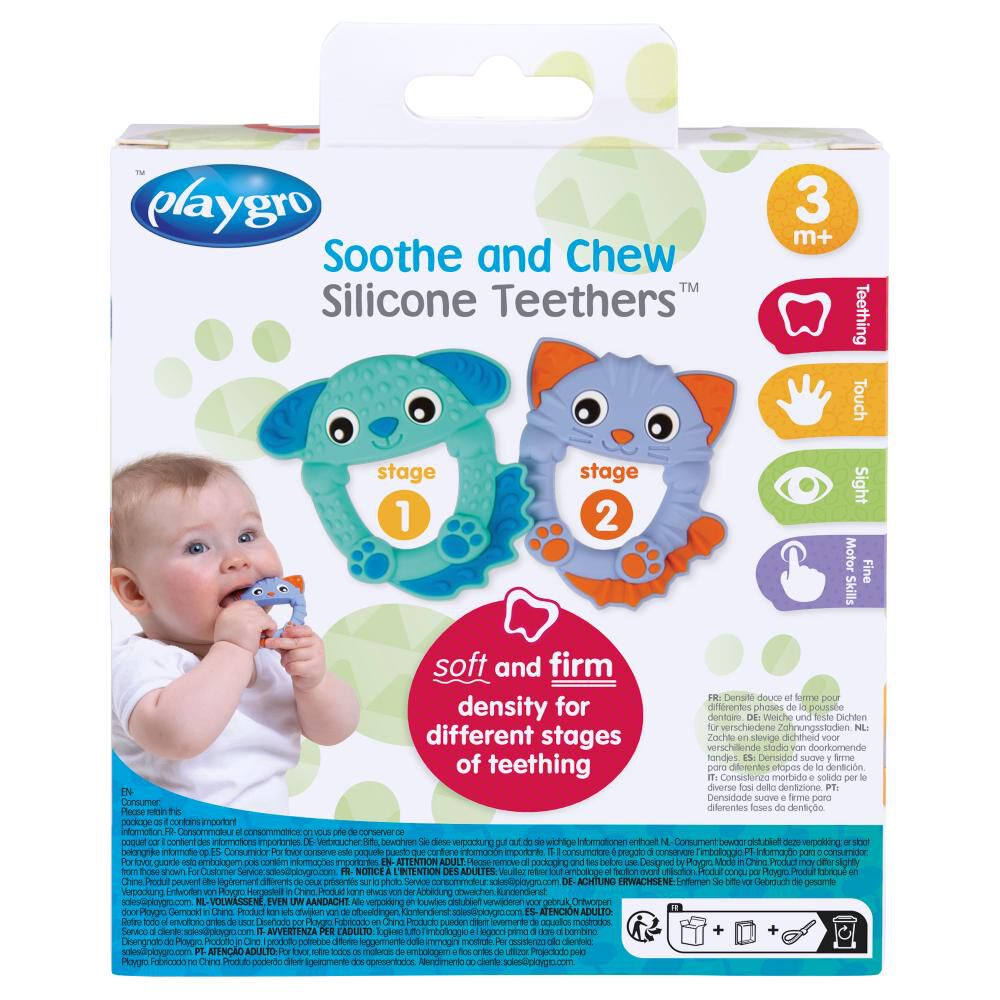 Pack Mordedores De Silicona Playgro image number 7.0