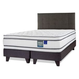 Cama Europea Flex Majesty / King / Base Dividida + Respaldo