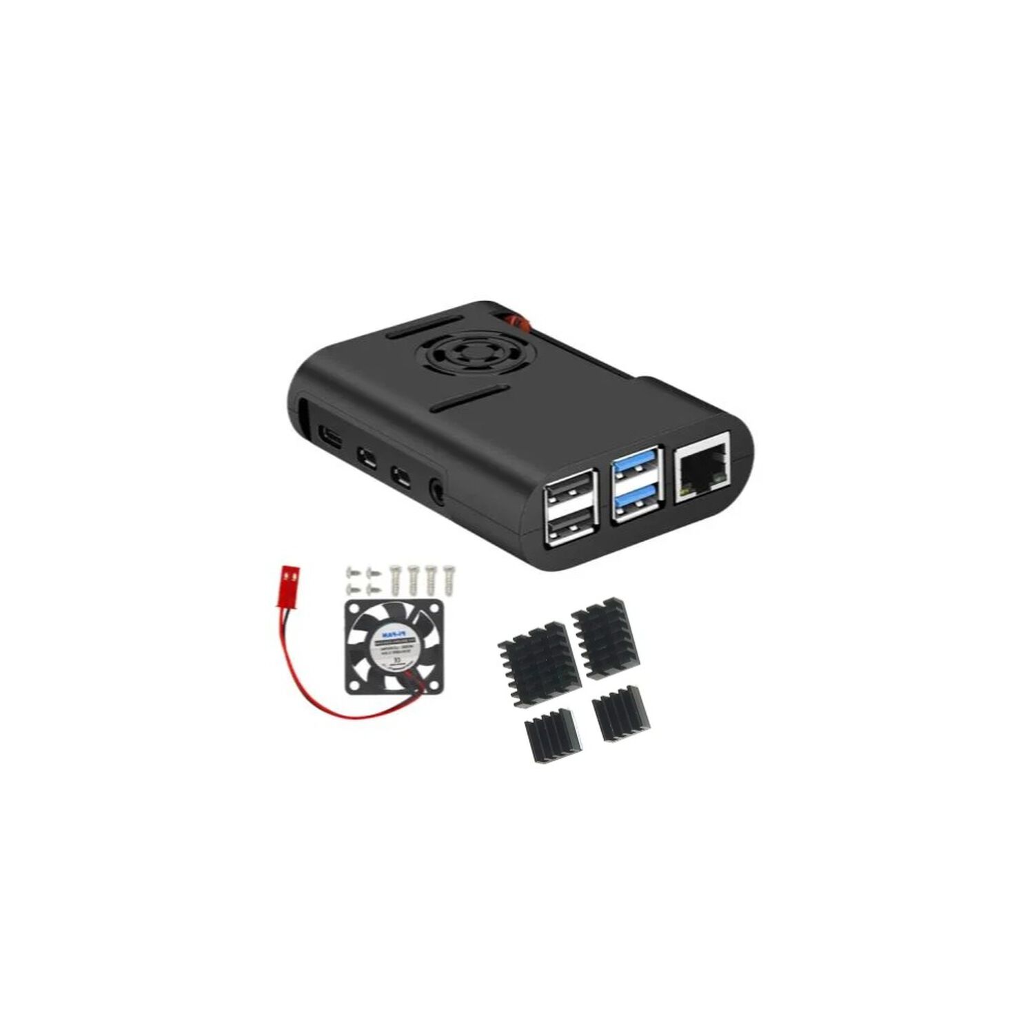 Caja Para Raspberry Pi 4 B Con Ventilador Y Disipadores image number 0.0