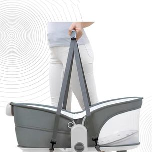 Cuna Mois&eacute;s Y Columpio Con Vibraci&oacute;n 2 En 1 Lubabycas Morada