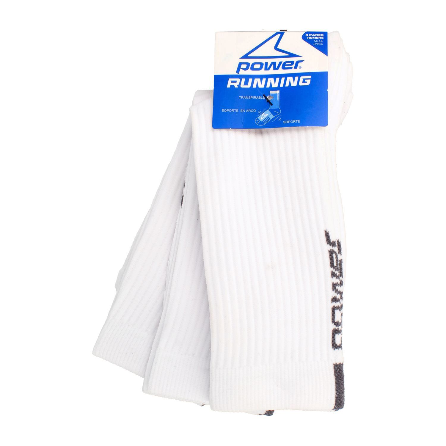 Calcetines Hombre Power Tripack-running image number 0.0