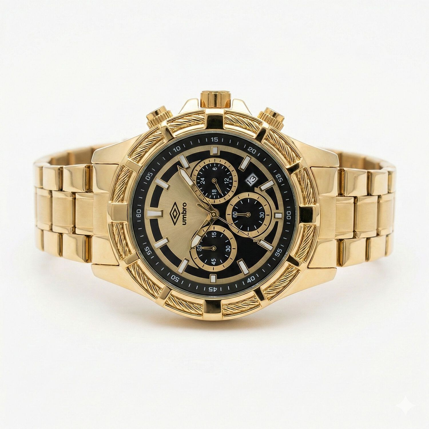 Reloj An&aacute;logo Hombre Umbro Plus Dorado Umbp-1500-67 image number 1.0