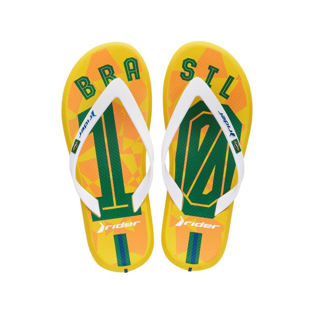 Sandalia Hombre Amarillo/verde Brasil Rider image number 0.0