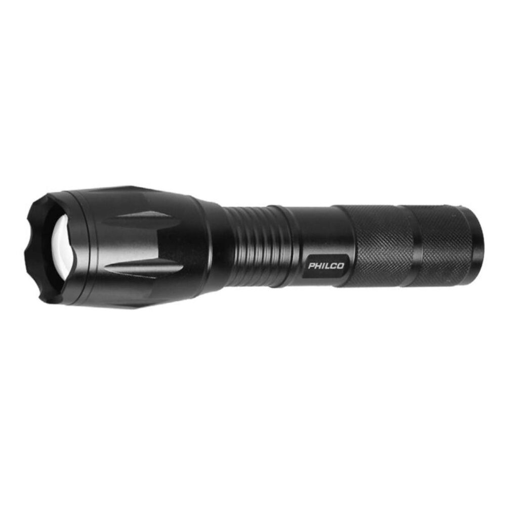Linterna Tactica 1w Con Zoom Soporte Recargable Negro image number 1.0