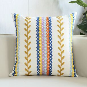 Funda Cojin Bordada 45x45 Cm Rainbow Dorado