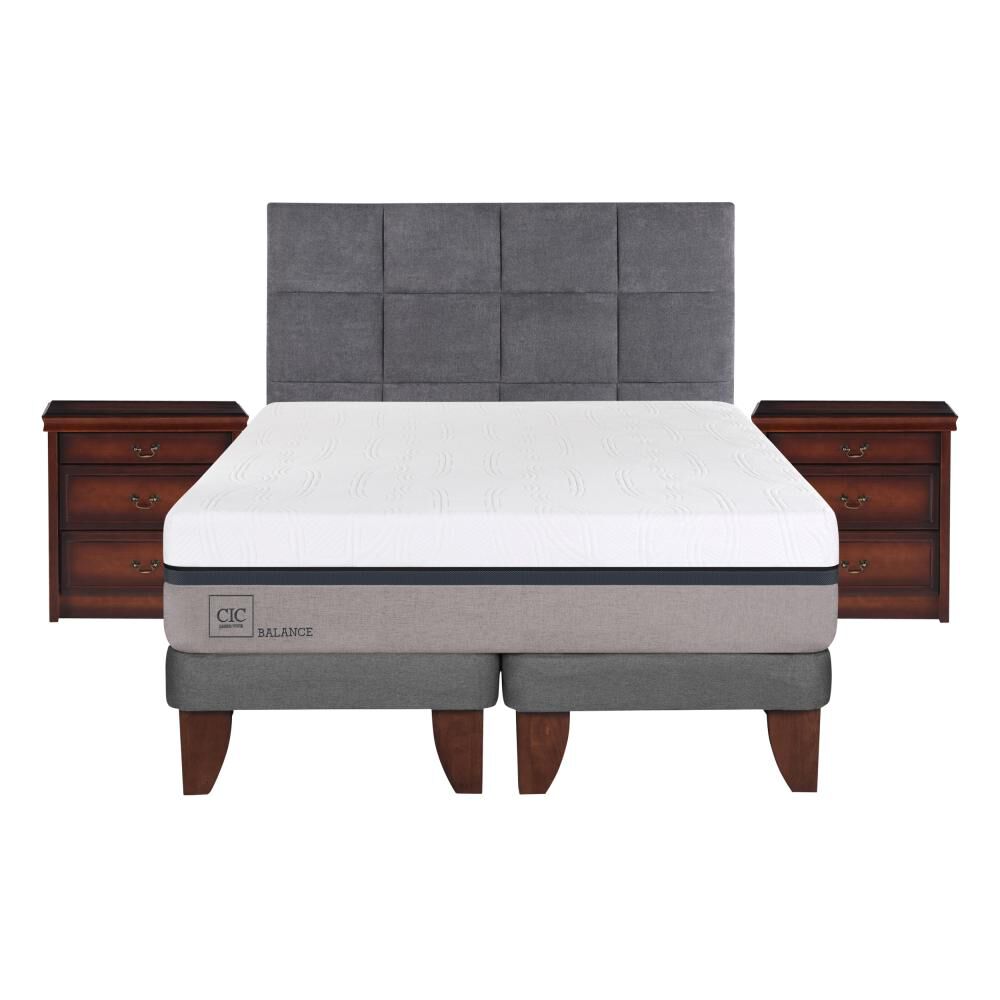 Cama Europea Cic Balance / King / Base Dividida + Set De Maderas image number 0.0