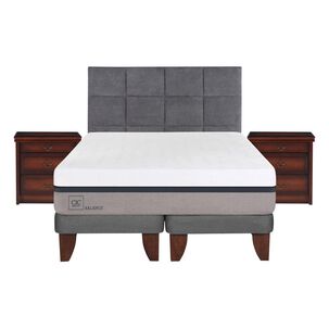 Cama Europea Cic Balance / King / Base Dividida + Set De Maderas