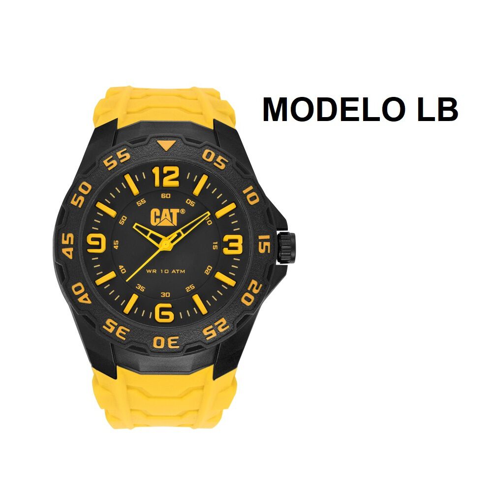 Correa Pulsera Cat Hombre Lb-27 Amarillo image number 2.0