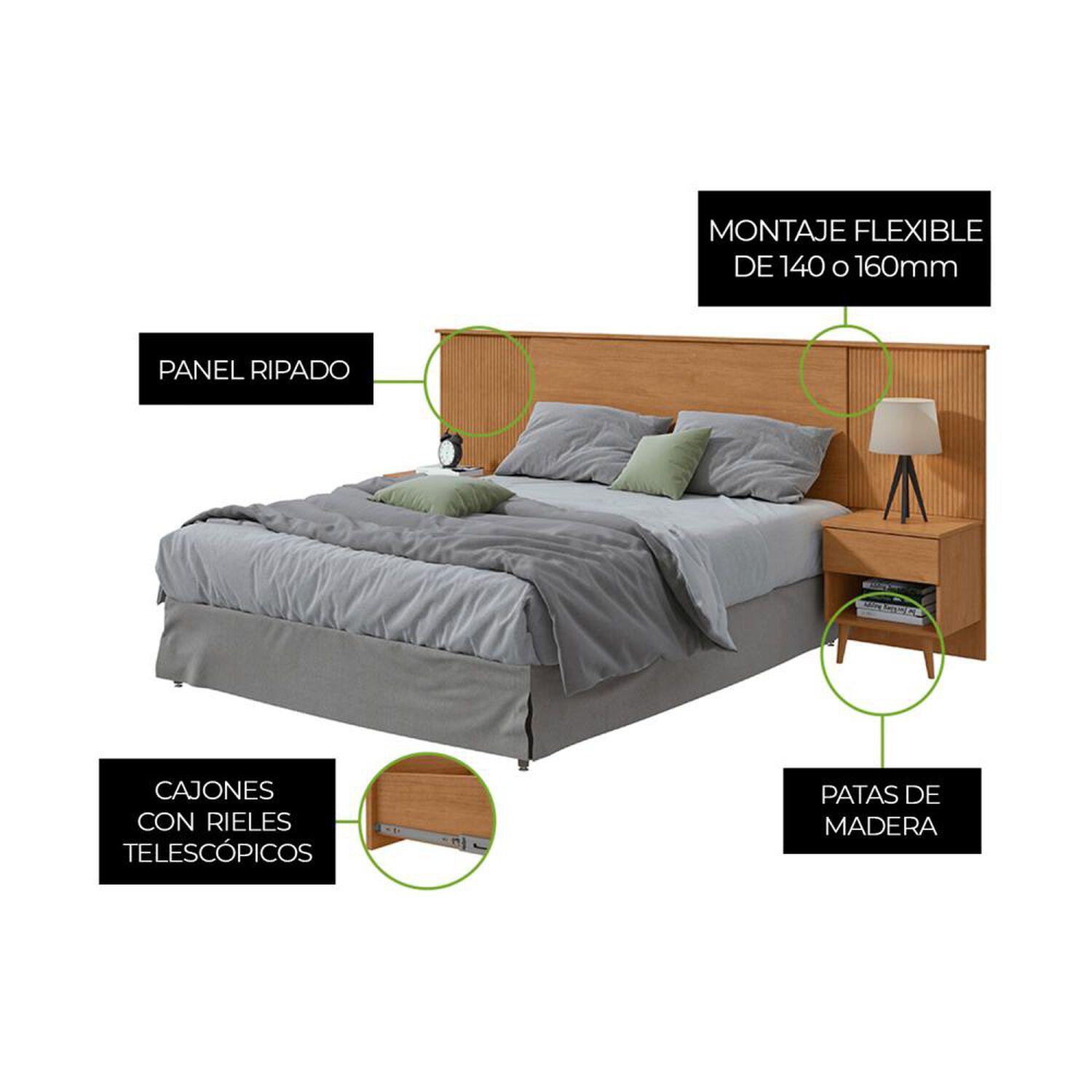 Respaldo Di Poretti Design Like / 2 Plazas image number 1.0