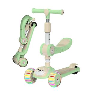 Scooter Plegable Monopatin Ajustable Con Luces Led