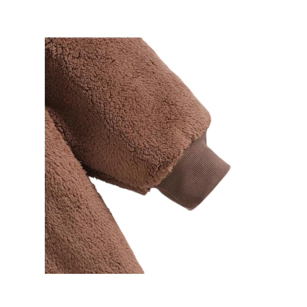 Poleron Felpa Con Capucha Manta Polar Bata Frazada Inviern image number 29.0