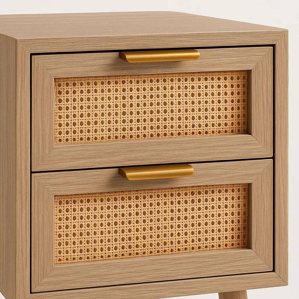 Pack De 2 Veladores Eames Mesh Doble 40x55 - Madera Oscura Walnut image number 5.0