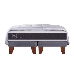 Cama Europea Cic Ortopedic / King / Base Dividida + Textil