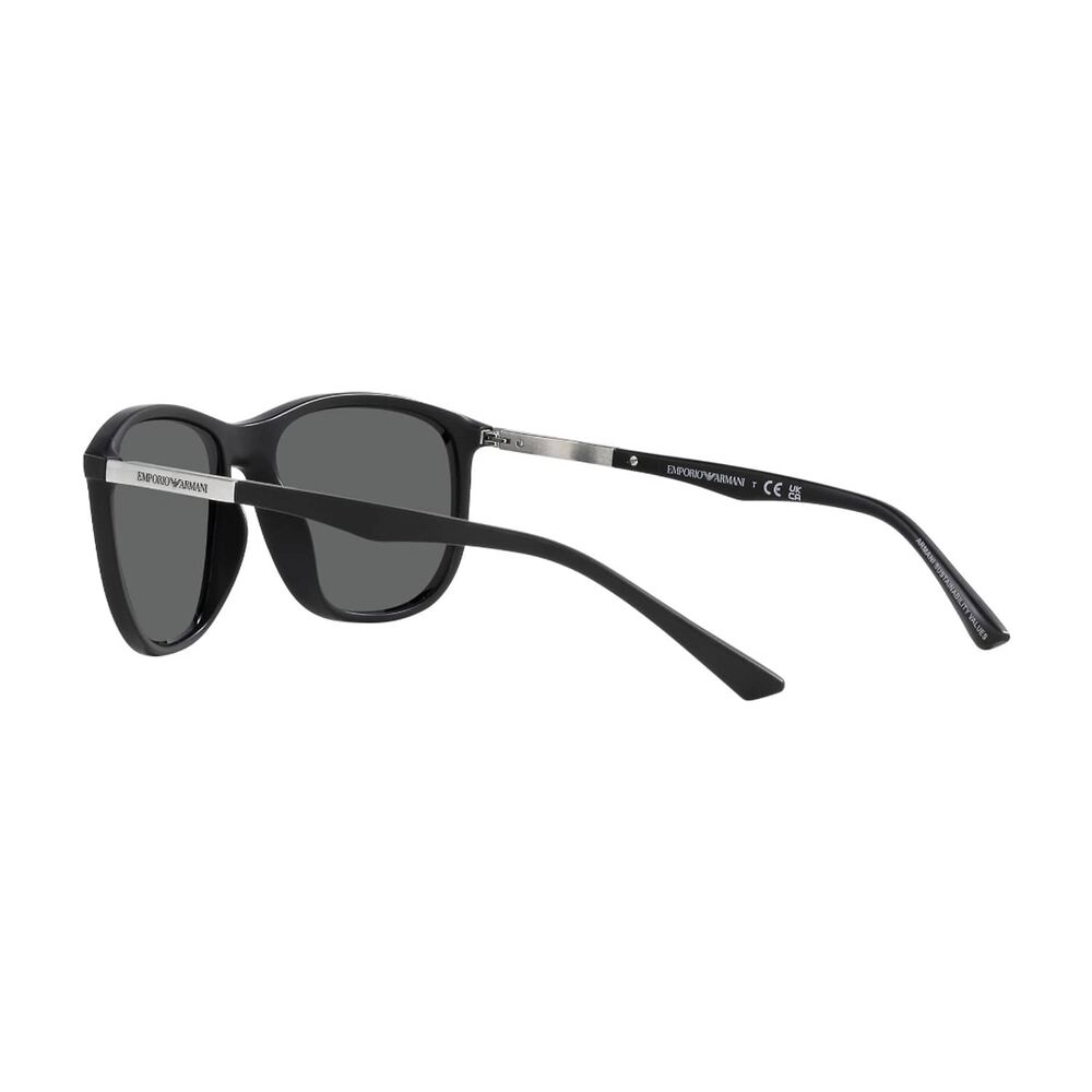 Lentes De Sol Matte Black Emporio Armani image number 4.0