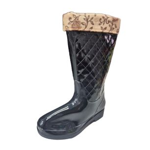 Bota Agua Lluvia Negro Mujer