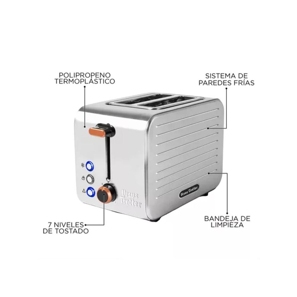 Tostador 2 Panes 7 Temp 850w Ut-eckart2 Ursus Trotter image number 1.0