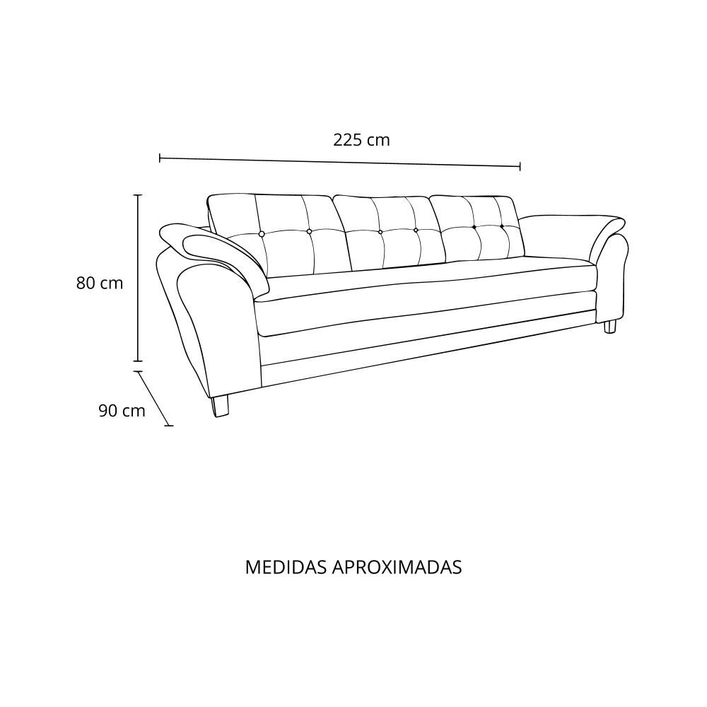 Sof&aacute; Living Factory Samy / 3 Cuerpos image number 5.0