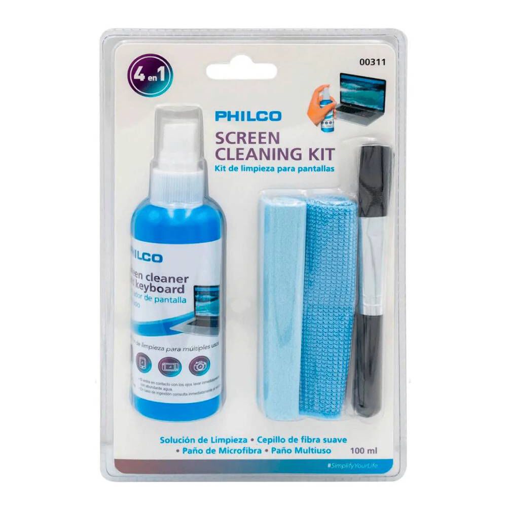 Kit Set Limpia Pantallas Liq Philco Notebook Pc 4en1 Philco image number 1.0