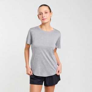 Polera Deportiva Básica Manga Corta Cuello Redondo Mujer Wetland