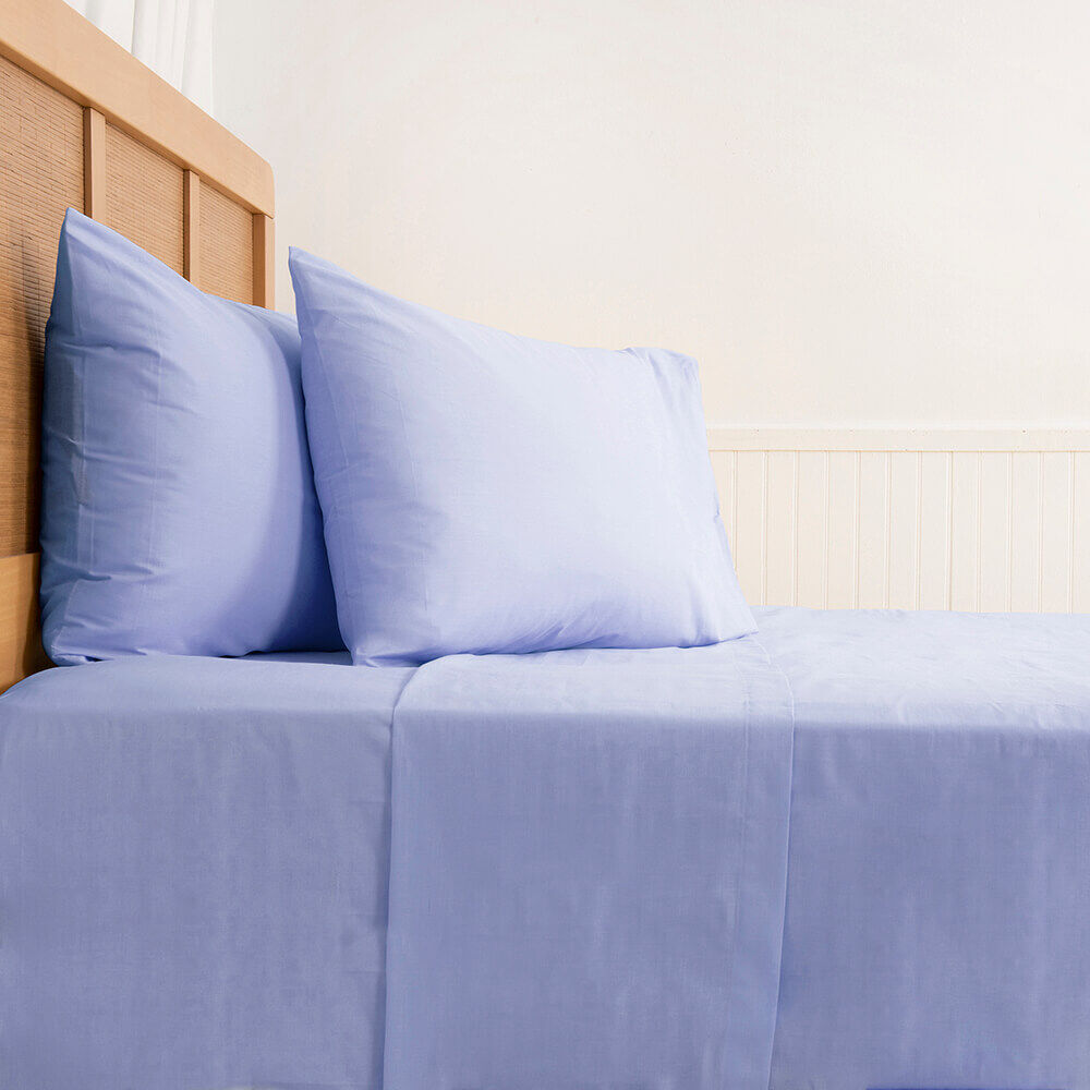 Sabana 180 Hilos Lisos Super King Azul image number 3.0