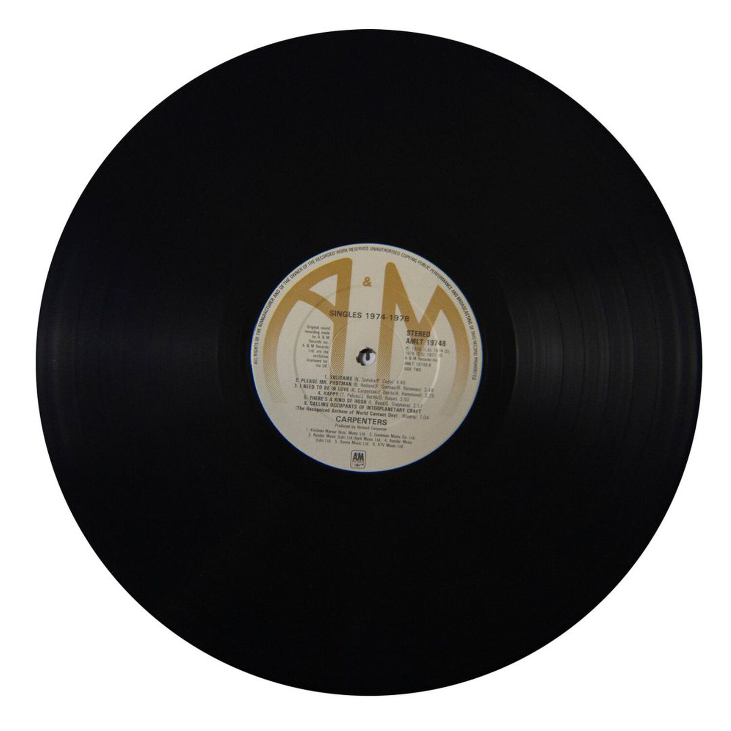 Carpenters - Singles 1974-1978 | Vinilo Usado image number 3.0