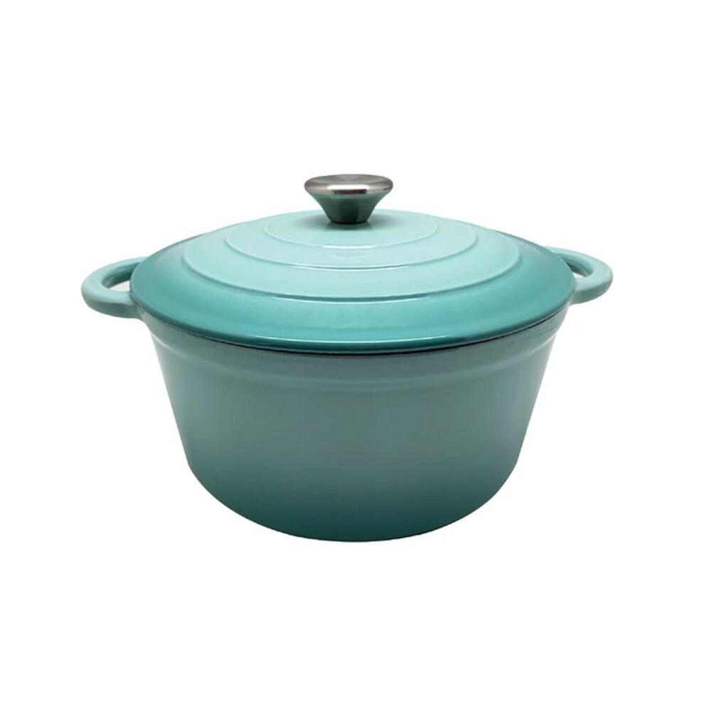 Olla Hierro Fundido 22cm Turquesa Keep Antiadherente Cocina image number 0.0