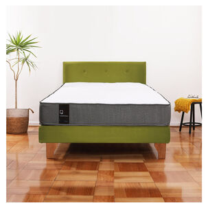 Cama Europea Zen Best 1.5 Plaza Tela Velvet Pistacho + Respaldo
