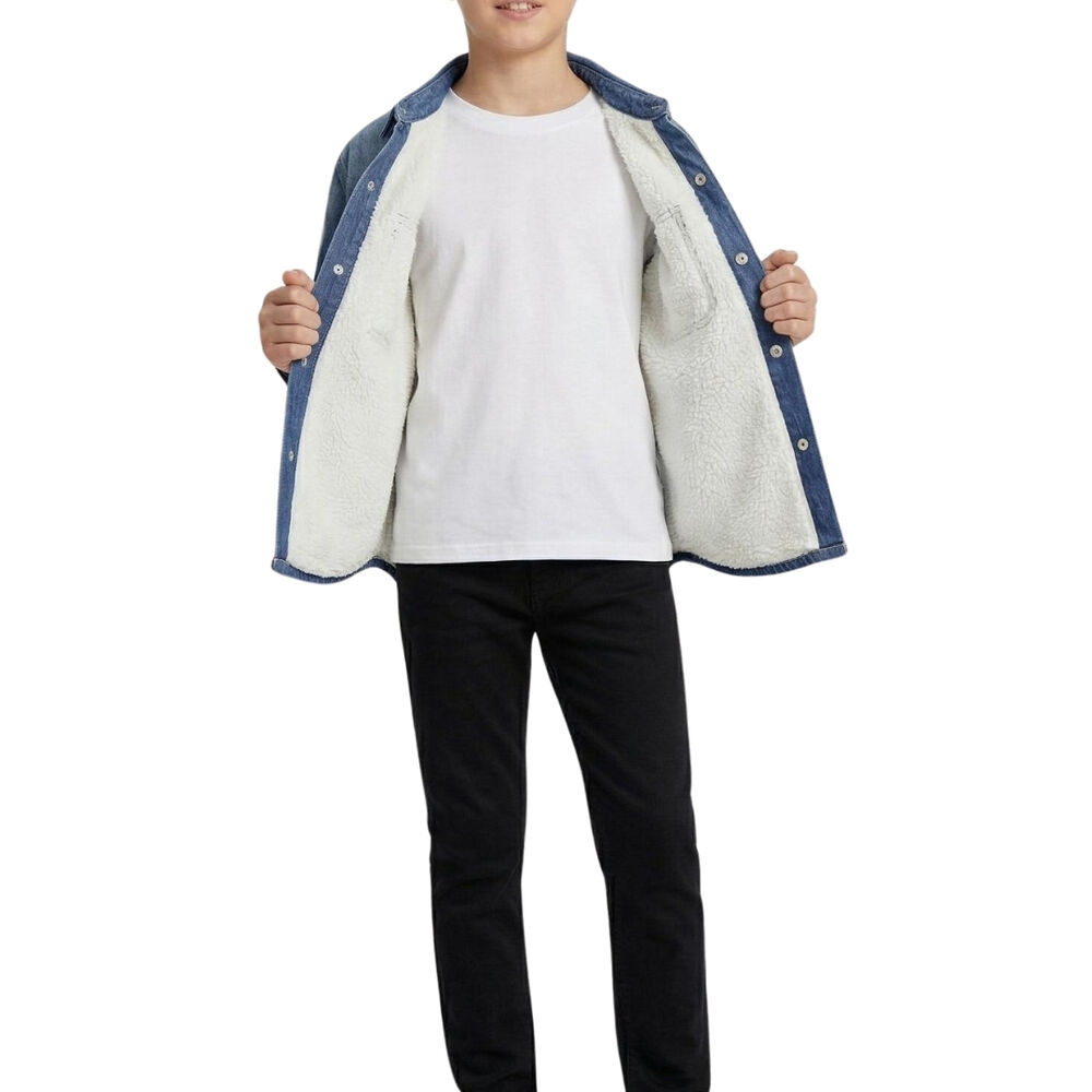 Sobrecamisa Mezclilla Ni&ntilde;o Denim Degradado Look Urbano image number 3.0
