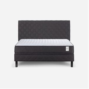 Cama Europea Rosen Wave / 2 Plazas / Base Normal + Respaldo