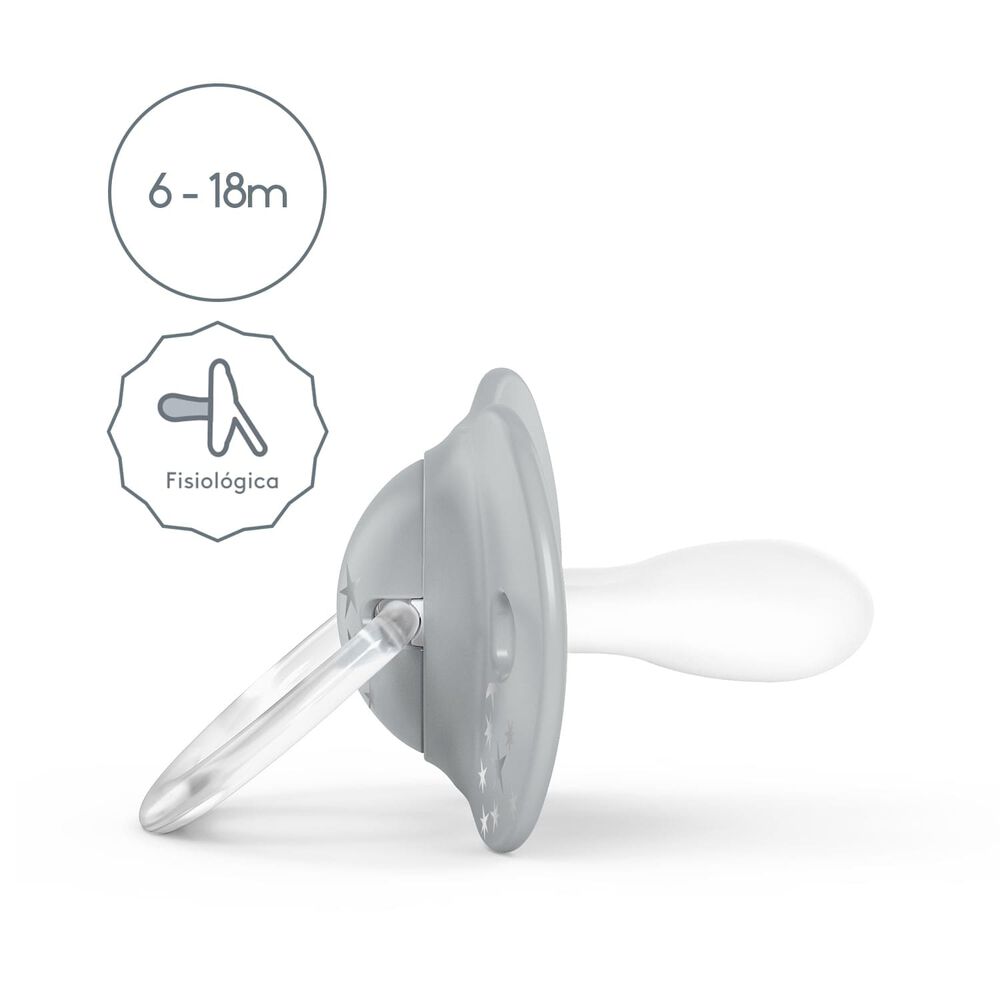 Pack 2 Chupetes Tetina Silicona 6/18m image number 1.0