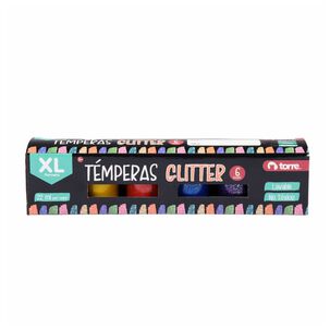 Témpera Xl Glitter 6 Colores - Torre