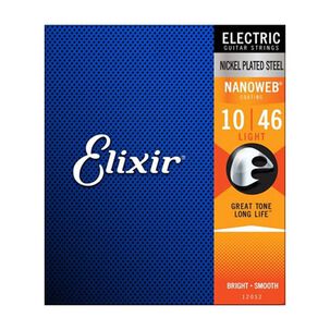 Cuerdas Para Guitarra El&eacute;ctrica Elixir Nanoweb Light 10-46