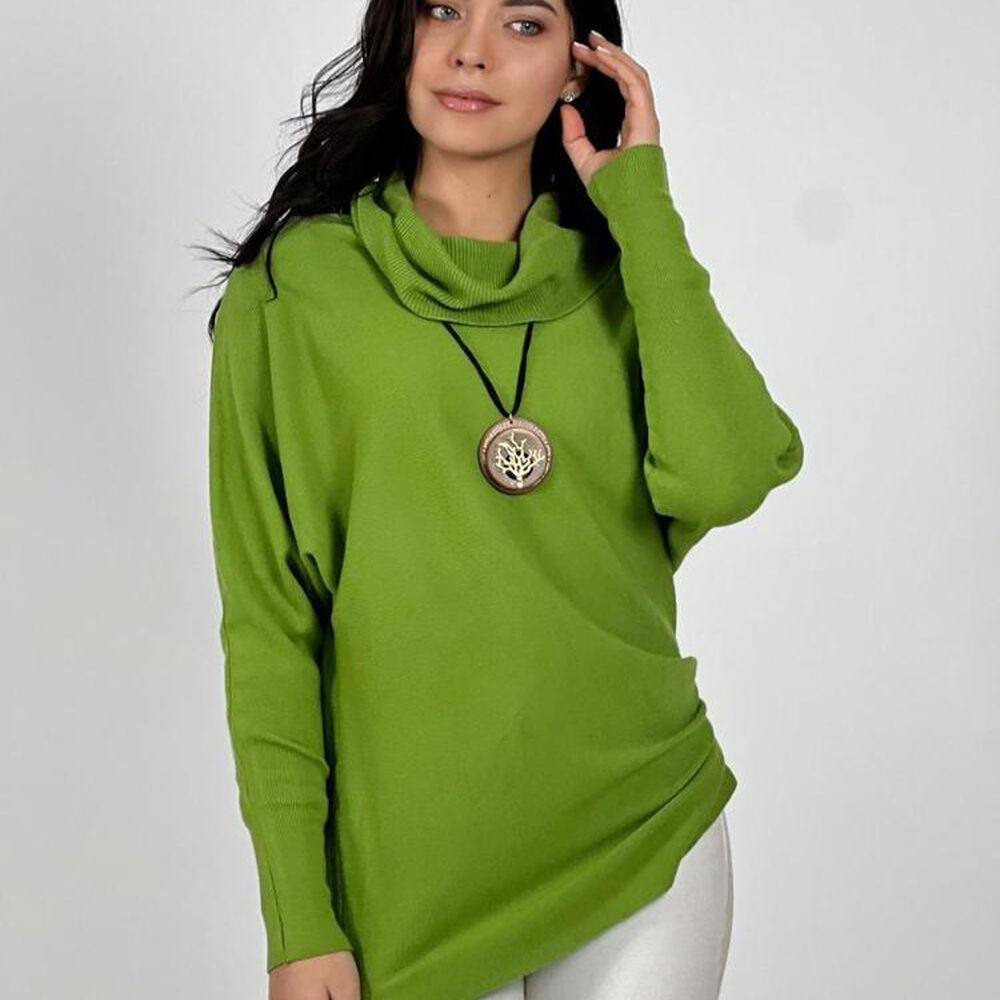 Sweater Spandex De Lana Cuello Alto image number 0.0