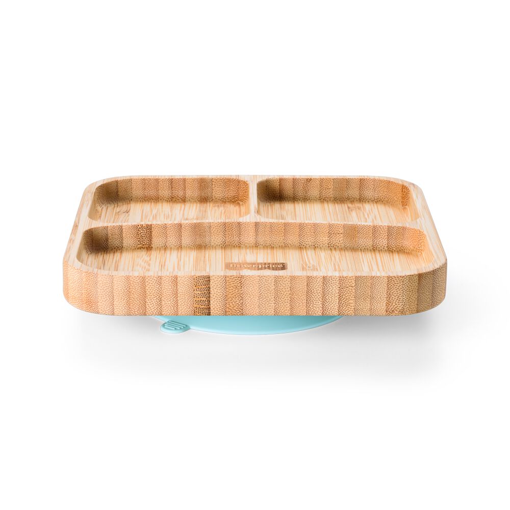 Plato Cuadrado Ventosa Fisher Price Bam N Boo Azul Bb1174 image number 0.0