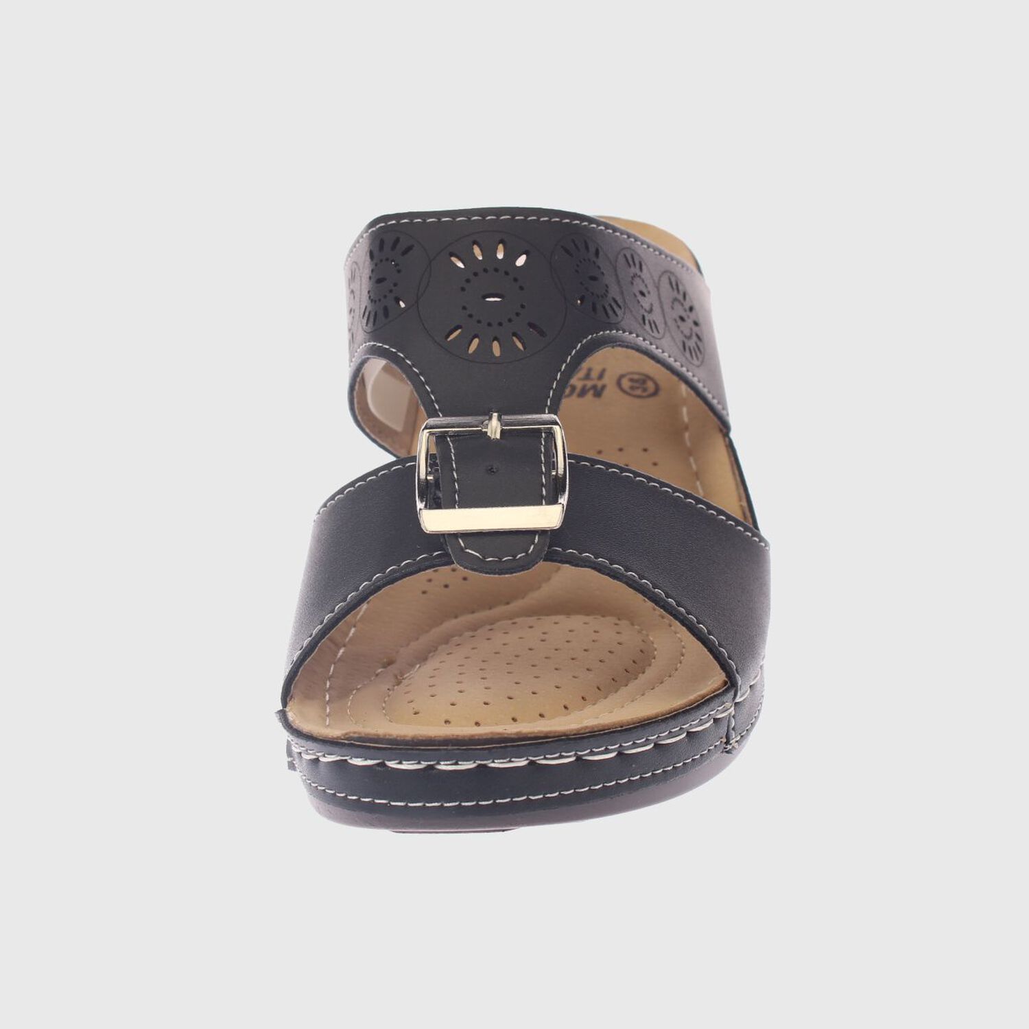 Sandalia Confort Negro Modelo Italiano Art. 5ask73325black image number 2.0