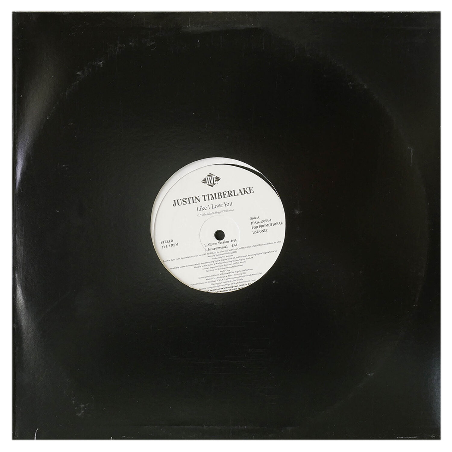 Justin Timberlake - Like I Love You (promo) | 12" Maxi Single Usado image number 0.0