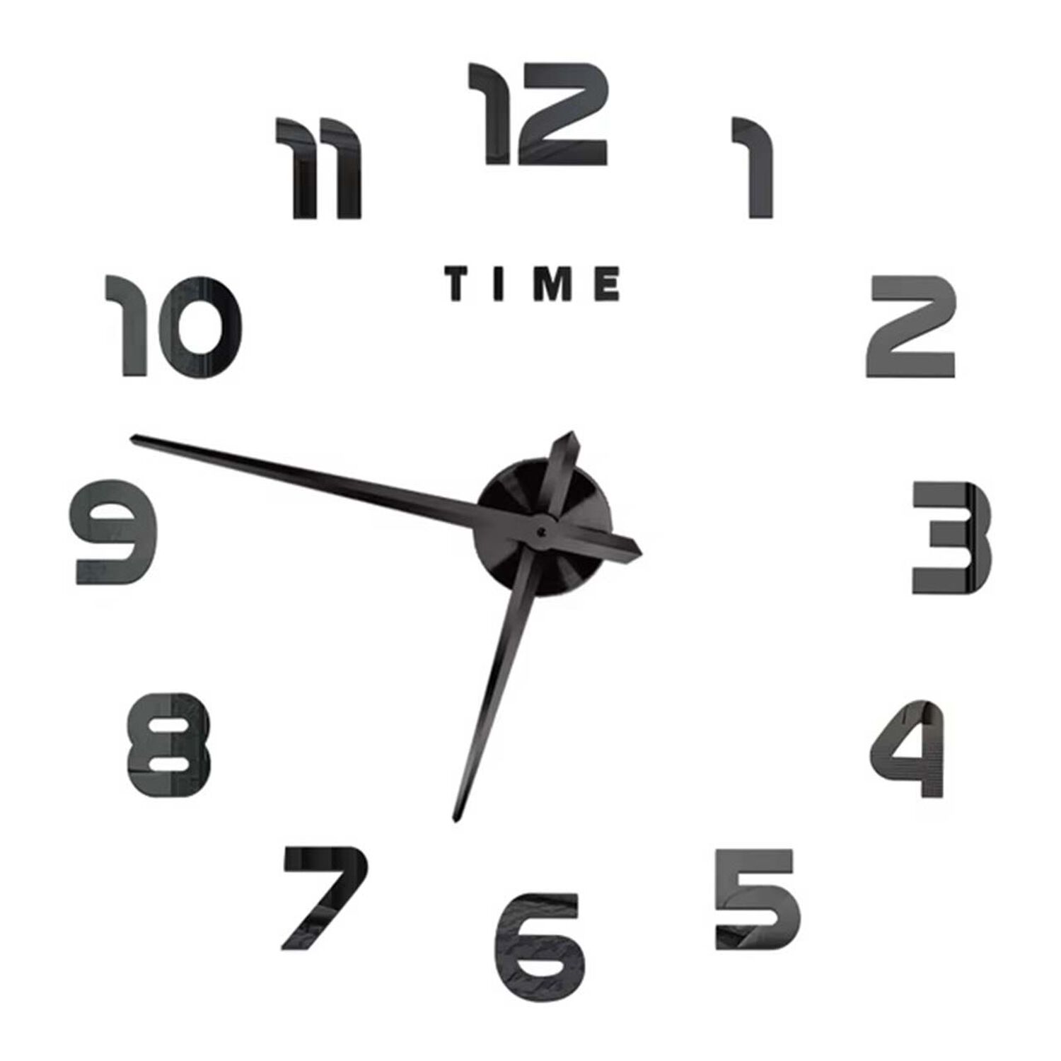 Reloj De Pared Con Pegatinas De Espejo Acr&iacute;lico Negro02 image number 0.0
