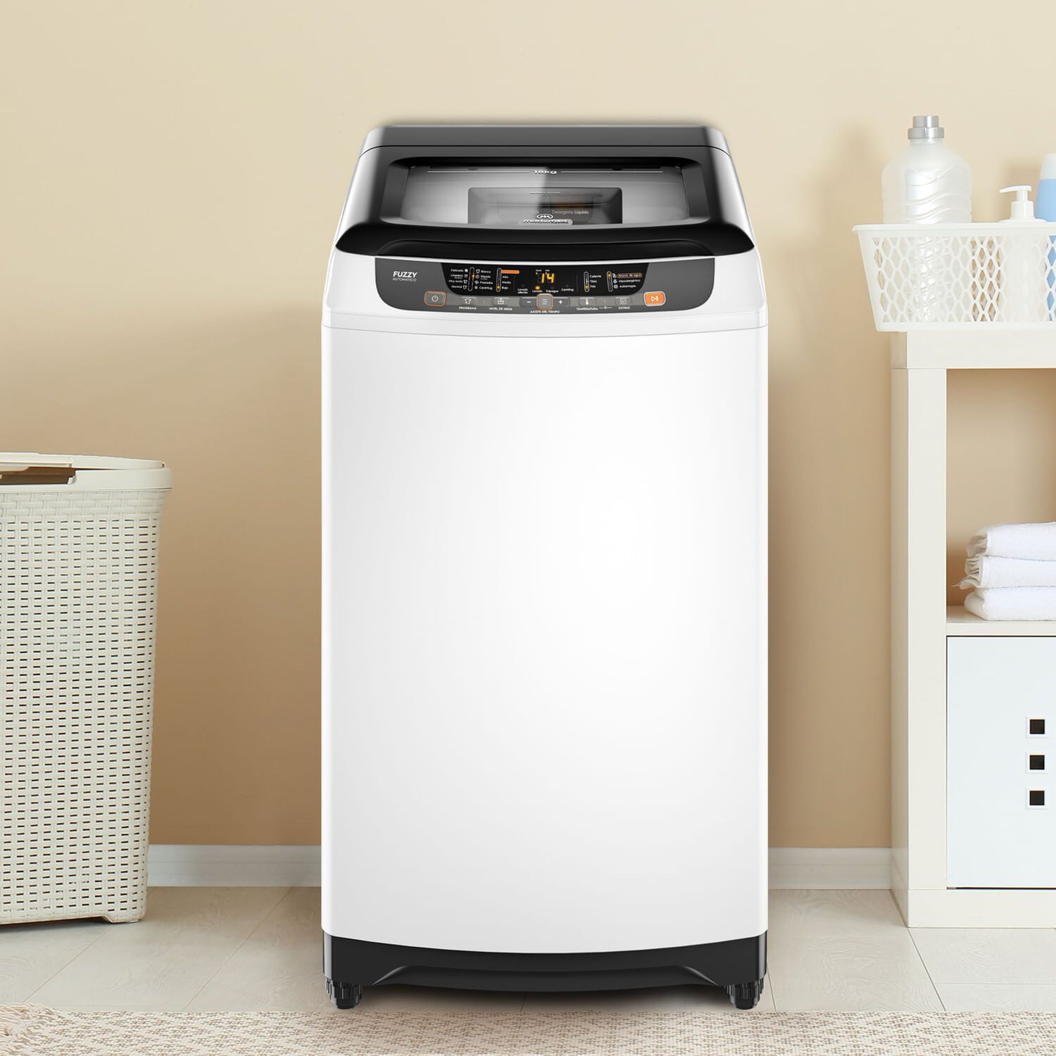 Lavadora Autom&aacute;tica 18kg Disoluci&oacute;n M&aacute;xima 18 Bzg Blanca image number 2.0