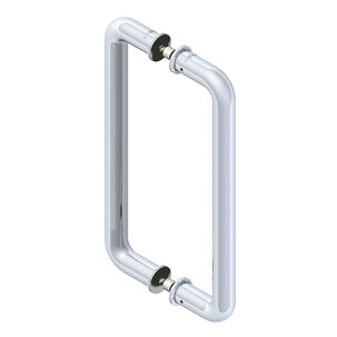 Tirador Doble Tipo 9380 Set 25x300mm - Plata